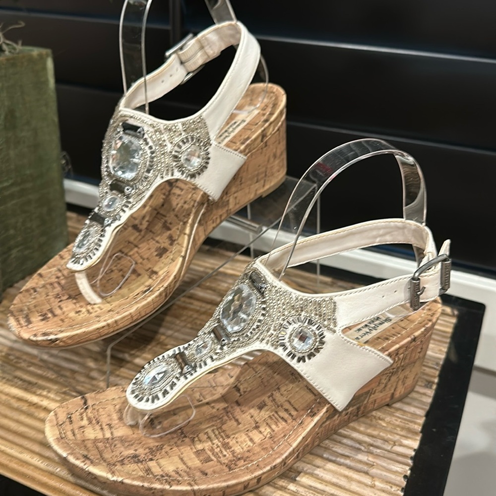Vera Wang embellished sandal